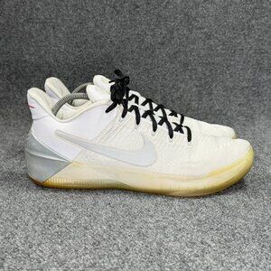 Nike Kobe A.D. Basketball Shoes Men's Size 13 White Athletic Hooping Sneakers